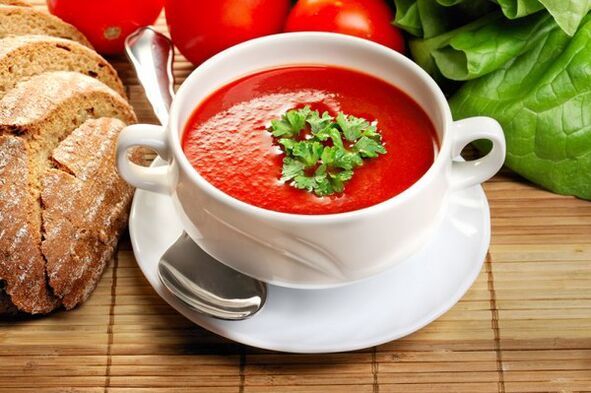 술 다이어트 메뉴는 토마토 수프로 다양화할 수 있다
